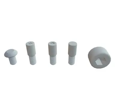 Bolts Low-poly 3D model