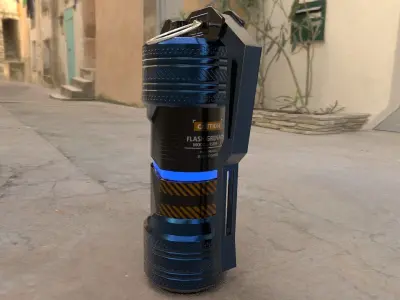 Flash Bang Grenade - Game Ready - Low Poly 3D Model 3D model