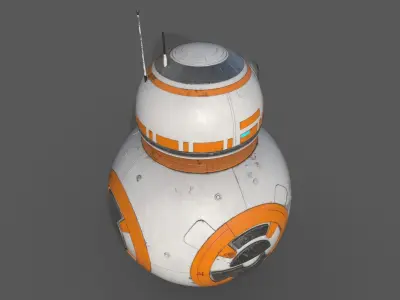 StarWars - BB8- Droid - game ready- lowpoly detailed Free low-poly 3D model
