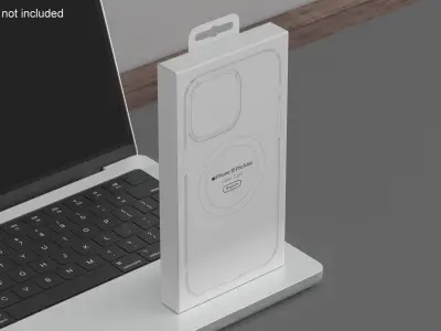 Apple iPhone 15 Smartphone Clear Case Packaging 3D model