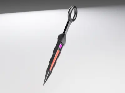 3D MODEL E4 Kunai Bomb 3D model