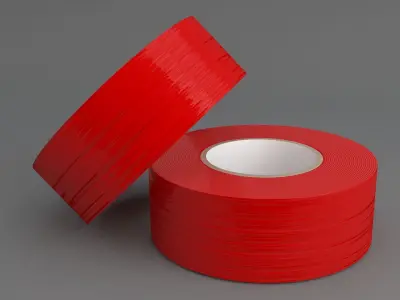 Duct Tape RED 3D model