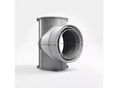 Industrial Factory Dust Collection Duct Inlet for 3D print 3D model