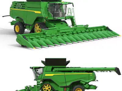 JohnDeere X9 Low-poly 3D model