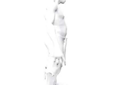 Zombie OBJ Low-poly 3D model