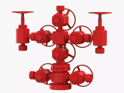 Oil Wellhead 3D model