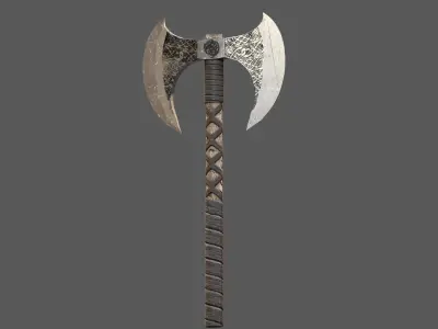 Viking Axe 3D model by Utku-E