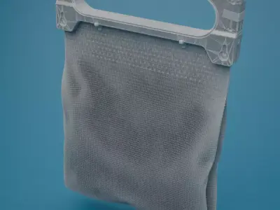 Sci-fi bio package Low-poly 3D model