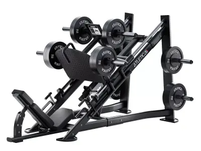 HyperLeg Beinpresse  Fitnessstudio-Qualitat 3D model