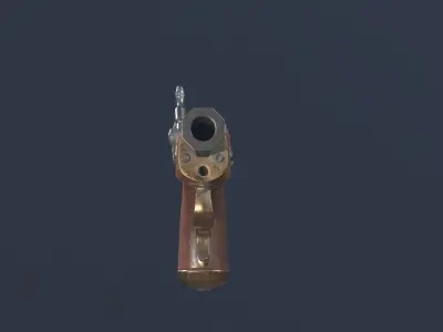 Pirate Black Powder Gun -clean- Low-poly 3D model
