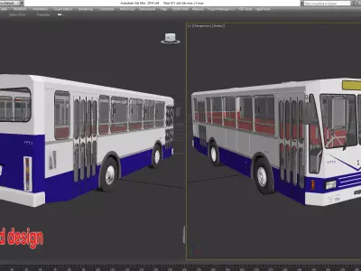 bus nasr 811 cario old  3D model