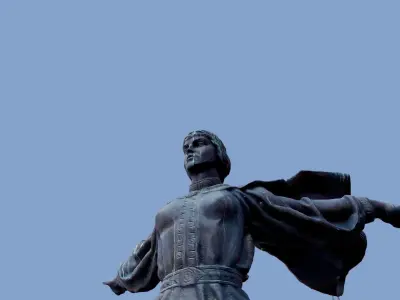 3D Monument to Founders of Kyiv - Kyiv Ukraine 3D model