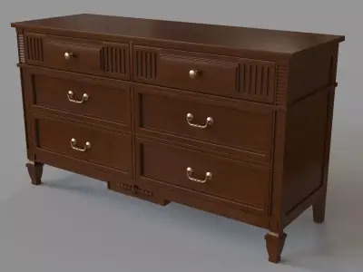 Antique Dresser 3D model