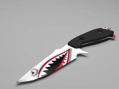 Busse Battle -Shark Knife 3D model