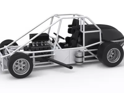Experimental Pavement Silver Crown Car Base V3 Scale 1 to 25 3D print model