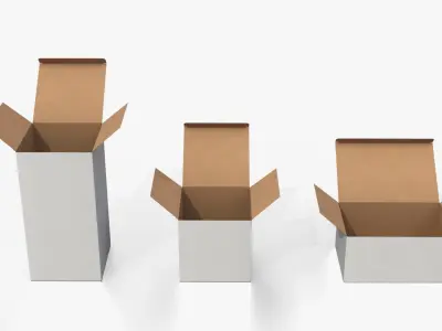 Tuck Top Boxes - White Essential Packaging Set 