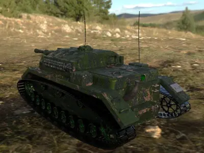 StuG IV Tank Destroyer  3D model