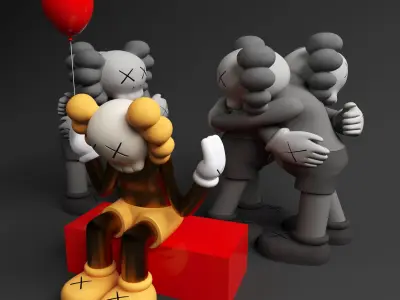 Kaws Toys 3D model