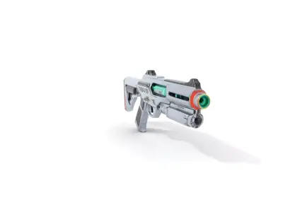 Futuristic Laser Rifle model pack Low-poly 3D model