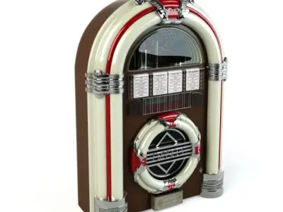 Retro Classic Jukebox 3D model