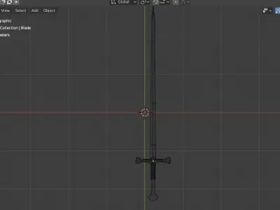 Narsil Sword from The Lord of the Rings Free 3D model