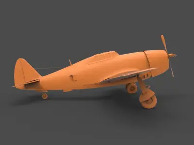 P-47 Thunderbolt US 3D print model