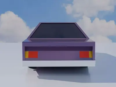 Racing Car 01 Low-poly 3D model