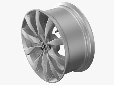 VW Rims Golf Aluminium  3D model