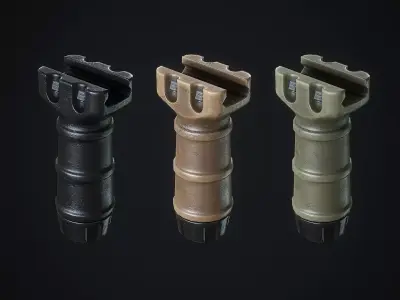 TangoDown Stubby Vertical Grip Low-poly 3D model