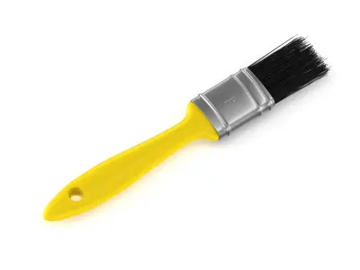 3 Brushes Set paint brush 3D model