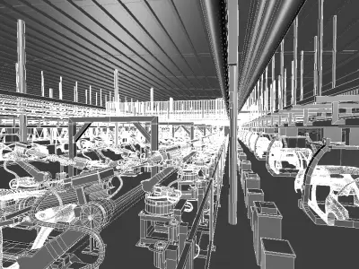 car factory 3D model