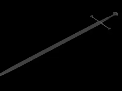 LowPoly Sword from Lord of the Rings Low-poly 3D model
