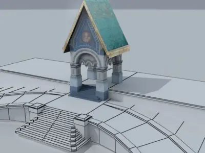 St Nikolai pronaos 3D model