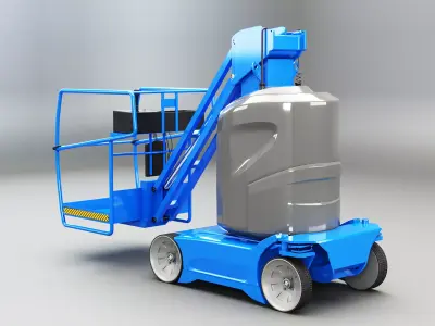 Electric Warehouse Boom Lift Low-poly 3D model