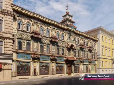 Moscow street 3D model