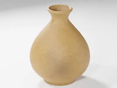 Jug vase earthenware Low-poly 3D model