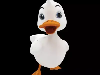 Duck walk 3D model