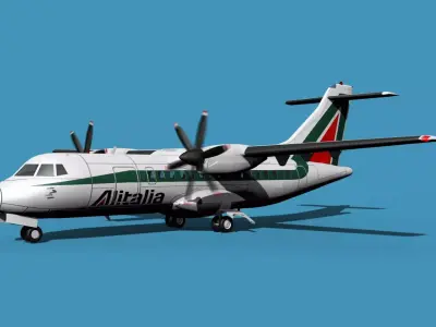 ATR-42-320 Alitalia 3D model