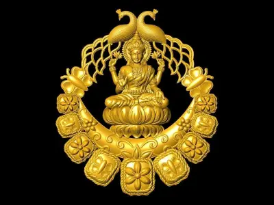 Laxmiji - God - Sculpture - Stl File - 3dm File - Printable File 3D print model