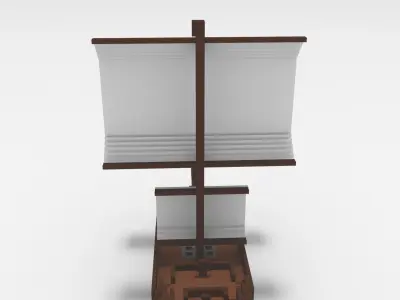 Voxel - Ship - Low-poly 3D Model Low-poly 3D model