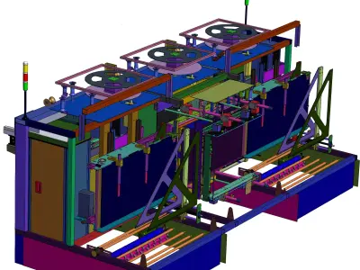 Q16 automatic wiring equipment 3D model