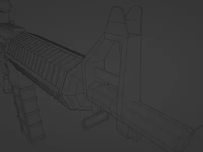 M16A3 rifle Free low-poly 3D model