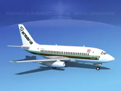 Boeing 737-100 Transavia1 3D model