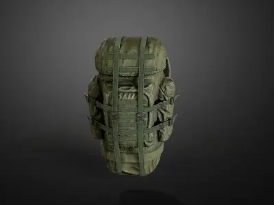 Backpack 01 Low-poly 3D model