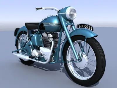 1960 Triumph Thunderbird 3D model
