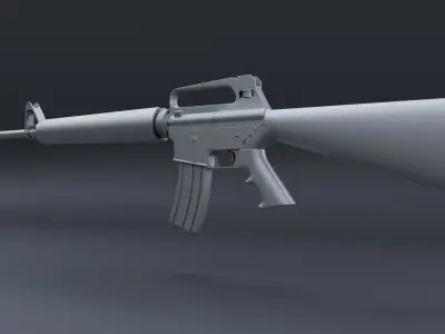 M16 Rifle Free low-poly 3D model