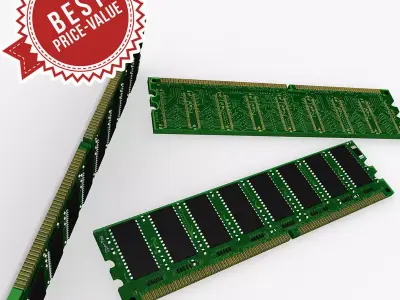 RAM memory 3D model