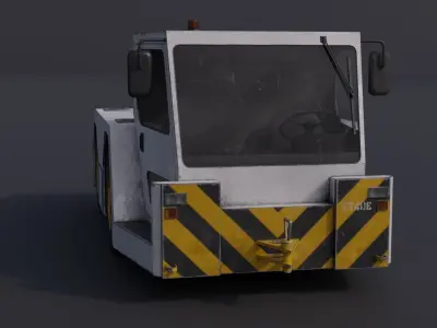 Aircraft Tug Tractor Low-poly 3D model