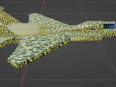 WAR JET-ELICOPTER MILLITARY 3D model