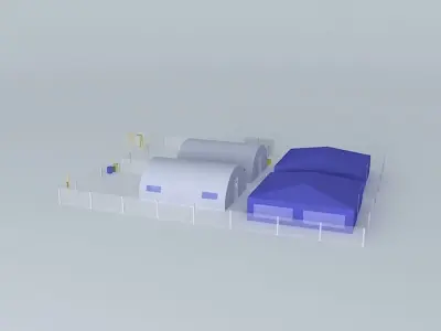 alamcen drilling and camp COMESA cargapozo perfo Free 3D model